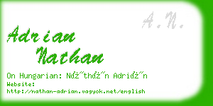 adrian nathan business card